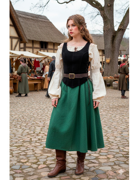 Corpetto medievale in pelle modello...