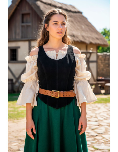 Corpetto medievale in pelle modello...