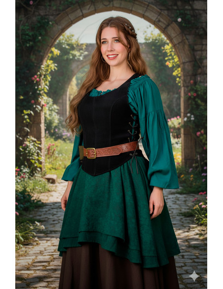 Corpetto medievale in pelle modello...