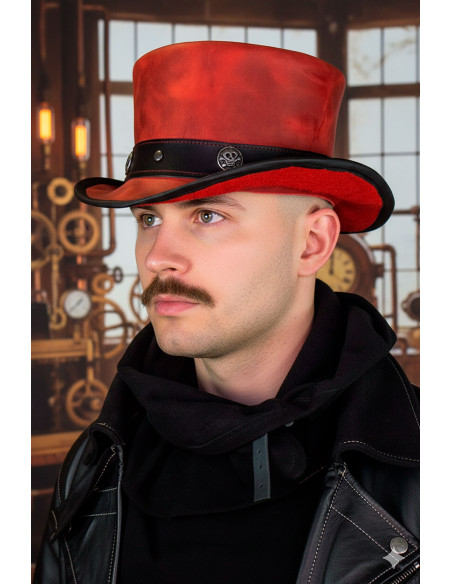 Cappello a cilindro Samedi - Rosso