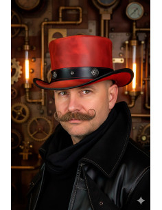 Cappello a cilindro Samedi - Rosso 2