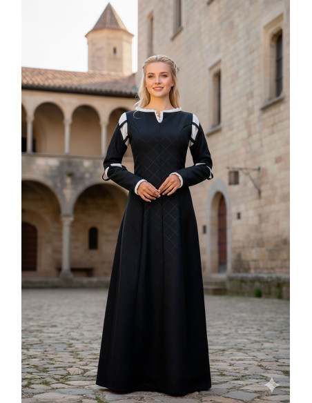 Vestito medievale Mérida - Nero