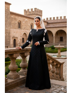 Vestito medievale Mérida - Nero