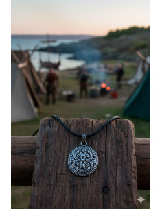 Croce celtica con nodo - argento