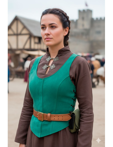 Corpetto medievale in pelle modello...