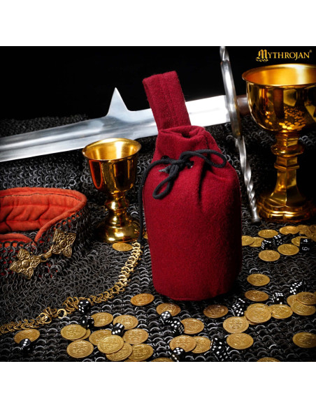 Borsa portamonete in lana con...