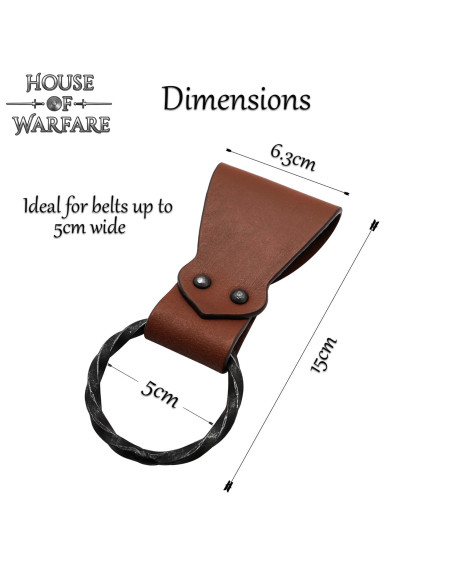 Tahalí in pelle con anello...