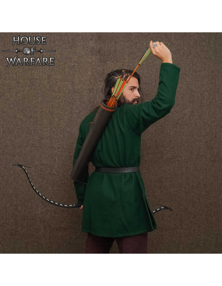 Faretra medievale in cuoio per...