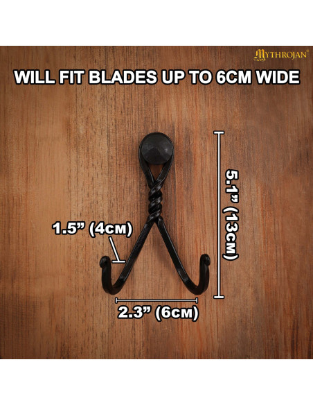 Supporto da parete per spade in ferro...