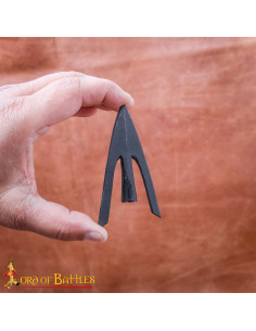 Set di 3 punte di freccia modello coda di rondine (8,5 cm).