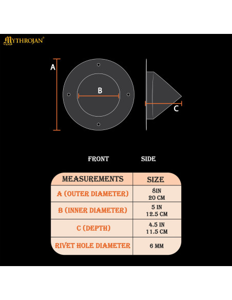 Boss medievale per scudo germanico,...