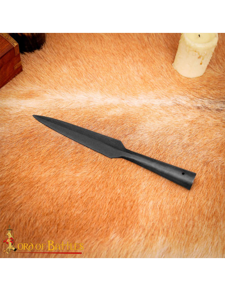 Punta di lancia medievale in acciaio...