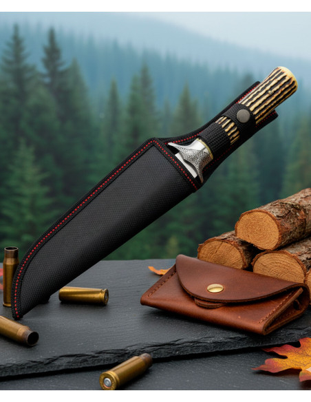 Coltello da caccia SCK con fondina,...