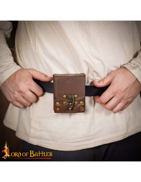 Piccolo borsa in pelle per cintura,...