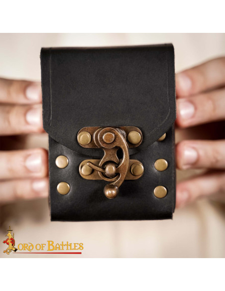 Piccolo borsa in pelle per cintura,...