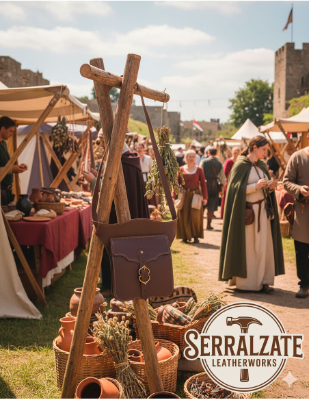 Borsa a tracolla medievale del...