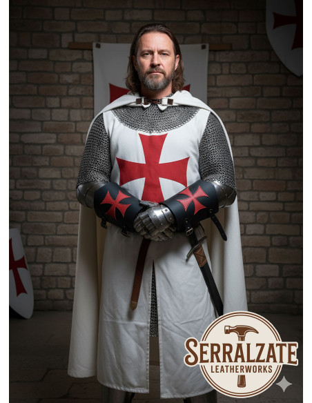 Bracciali templari in pelle con la...