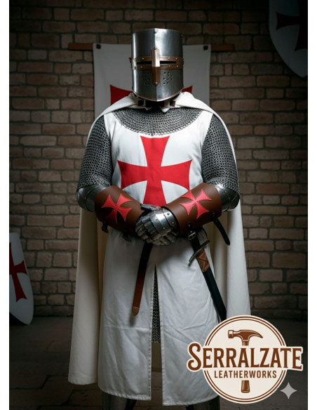 Bracciali templari in pelle con la...