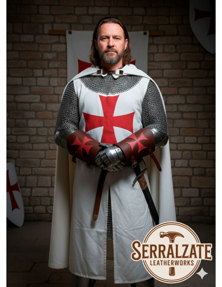 Bracciali templari in pelle con la...