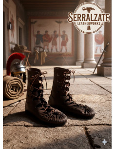 Sandali o calzature da legionario romano artigianali,...
