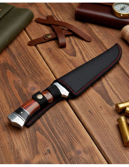 Coltello da caccia SCK con fodero in...