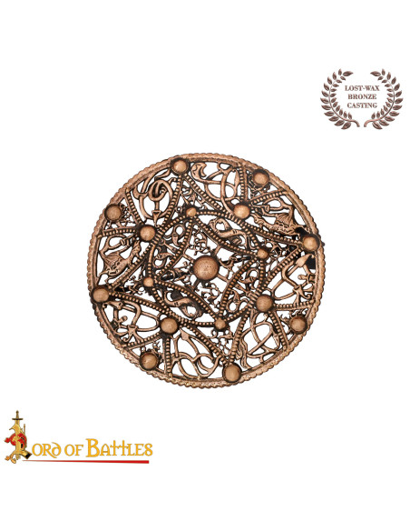 Spilla vichinga in ottone invecchiato...