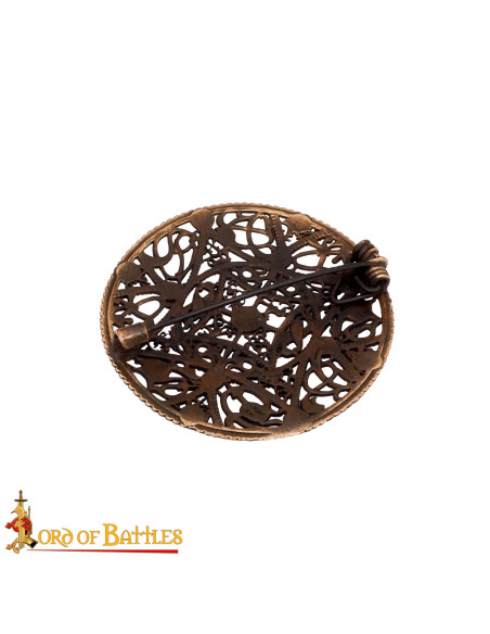 Spilla vichinga in ottone invecchiato...