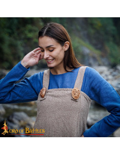 Spilla vichinga ovale del IX secolo in ottone lucido 2