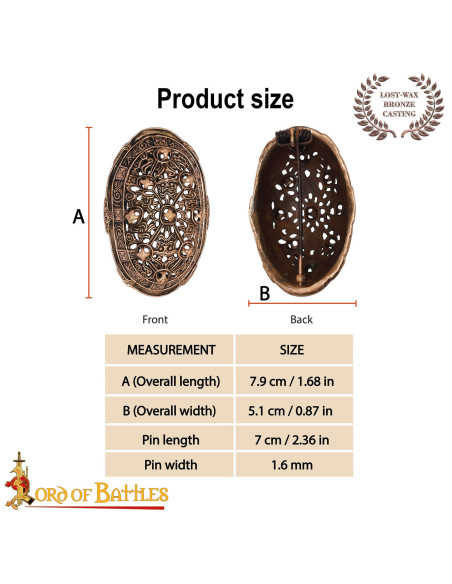 Fibbia vichinga ovale del IX secolo... Fibbia vichinga ovale del IX secolo...