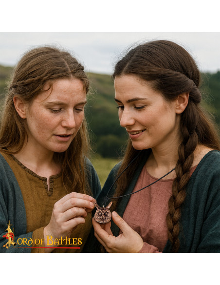 Ciondolo medievale modello Gufo in...