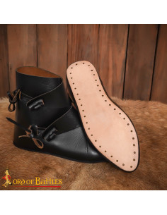 Stivaletti vichinghi modello Jorvik in corno nero 2