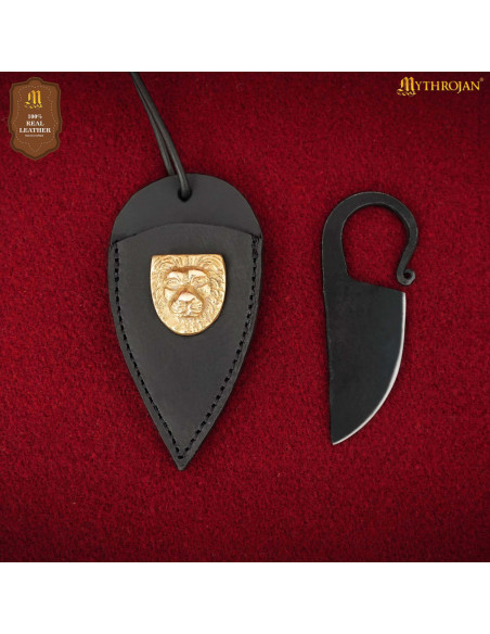 Coltello celtico forgiato a mano con...