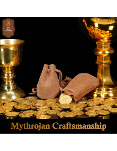 Pacchetto di 2 borse limosnera medievali in pelle... 2