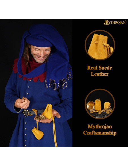 Pacco di 2 borse limosnera medievali...