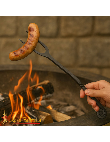 Forchetta vichinga in ferro battuto...