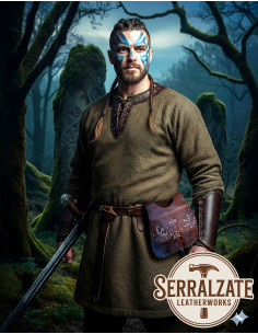 Borsa Celta-Medieval Gareth in marrone scuro 2