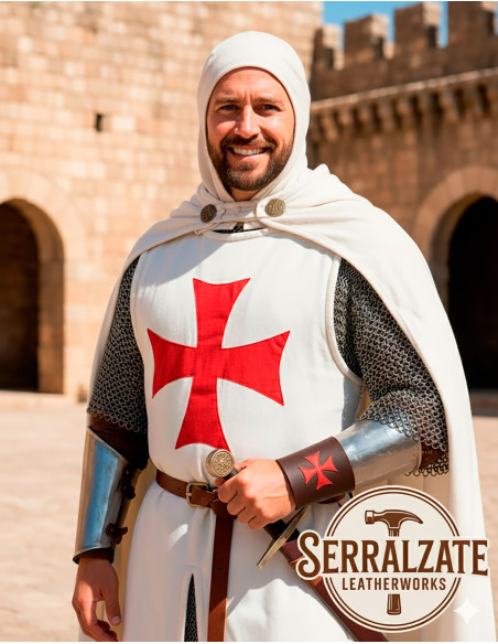 Bracciale croce templare con 2...