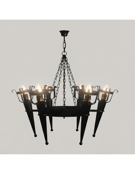 Lampada da Forgia con bracci di...