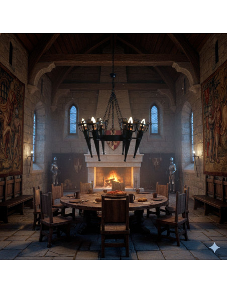 Lampada da Forgia con bracci di...