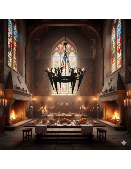 Lampada da Forgia con bracci di...