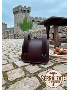 Borsa da cavaliere medievale Percival per cintura, pelle... 2
