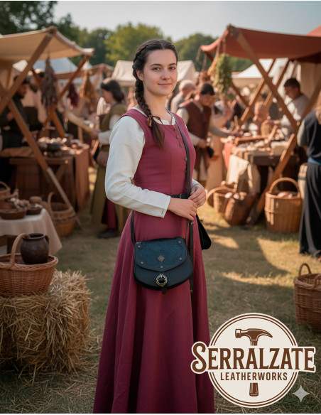 Borsa medievale in pelle modello...