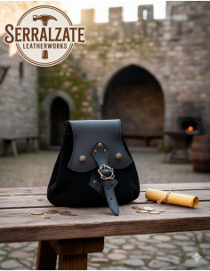 Borsa da elemosina medievale modello Arcana, colore nero