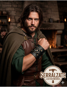 Bracciale medievale Alejandro nero (1 pezzo) 2
