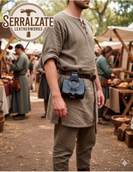 Borsa medievale in pelle modello...