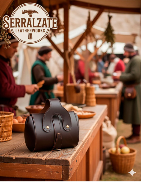 Borsa medievale in pelle modello...