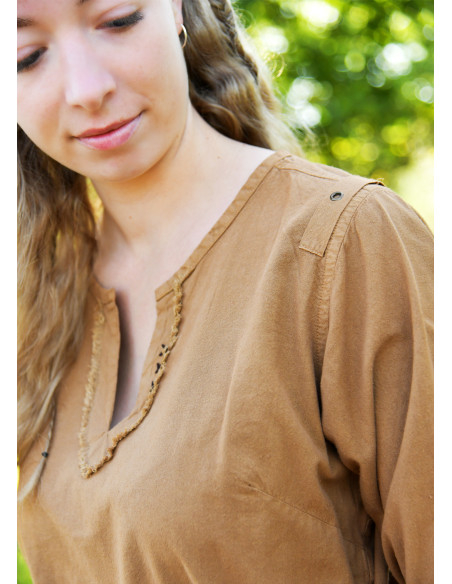 Tunica medievale marrone modello...