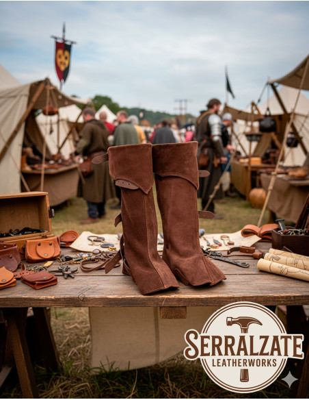 Polainas medievali in pelle modello...