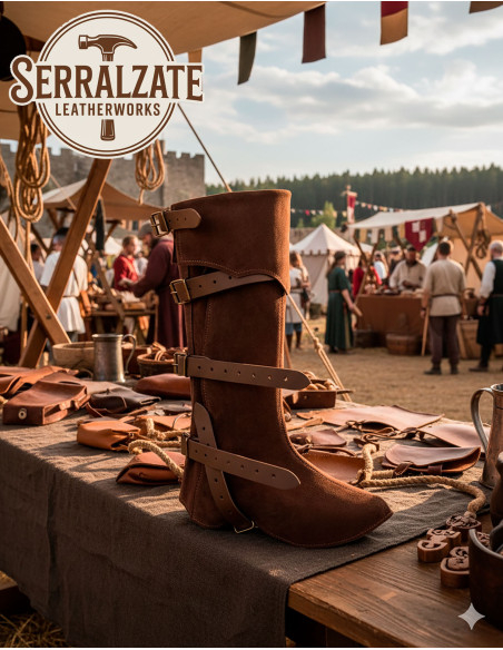 Polainas medievali in pelle modello...