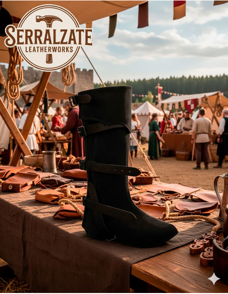 Polainas medievali in pelle modello...